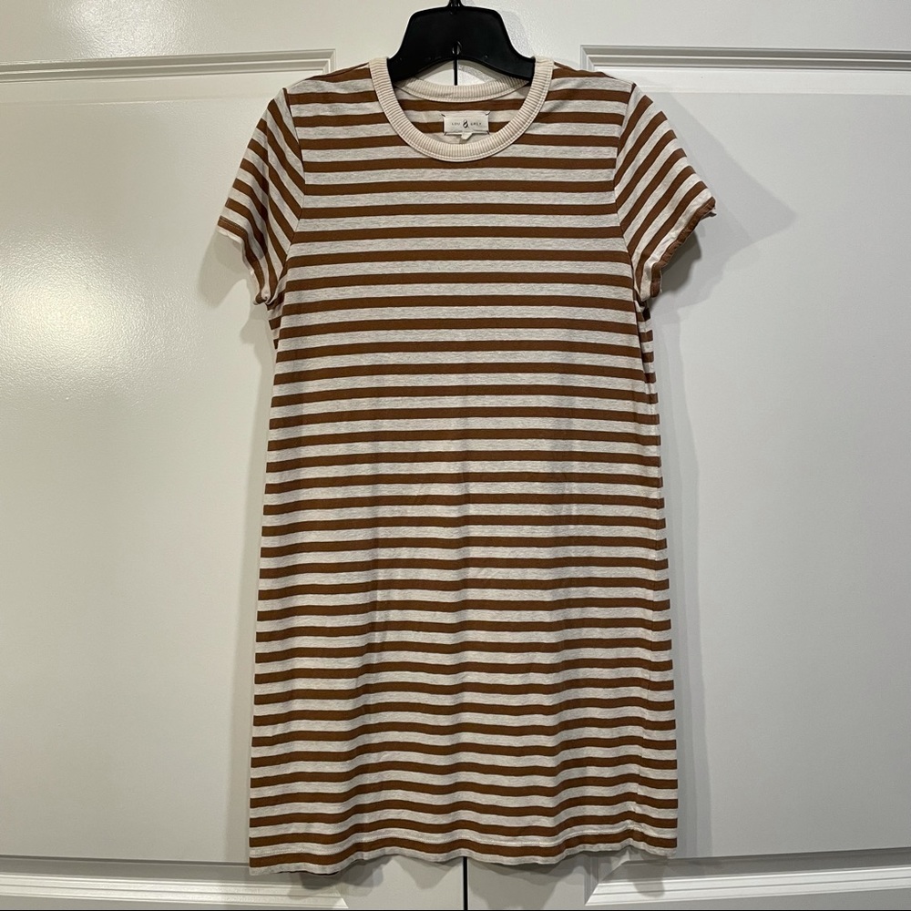 LOU & GREY Stripe T-Shirt Dress